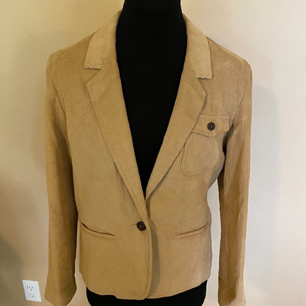 Vintage College Town Women’s Corduroy Blazer Size Small Fall Old Money 80s